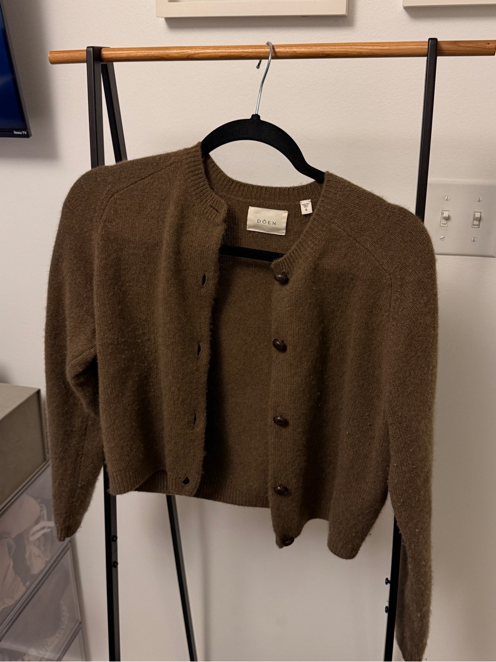 Doen Ashford Cardigan in Forest Moss Size s